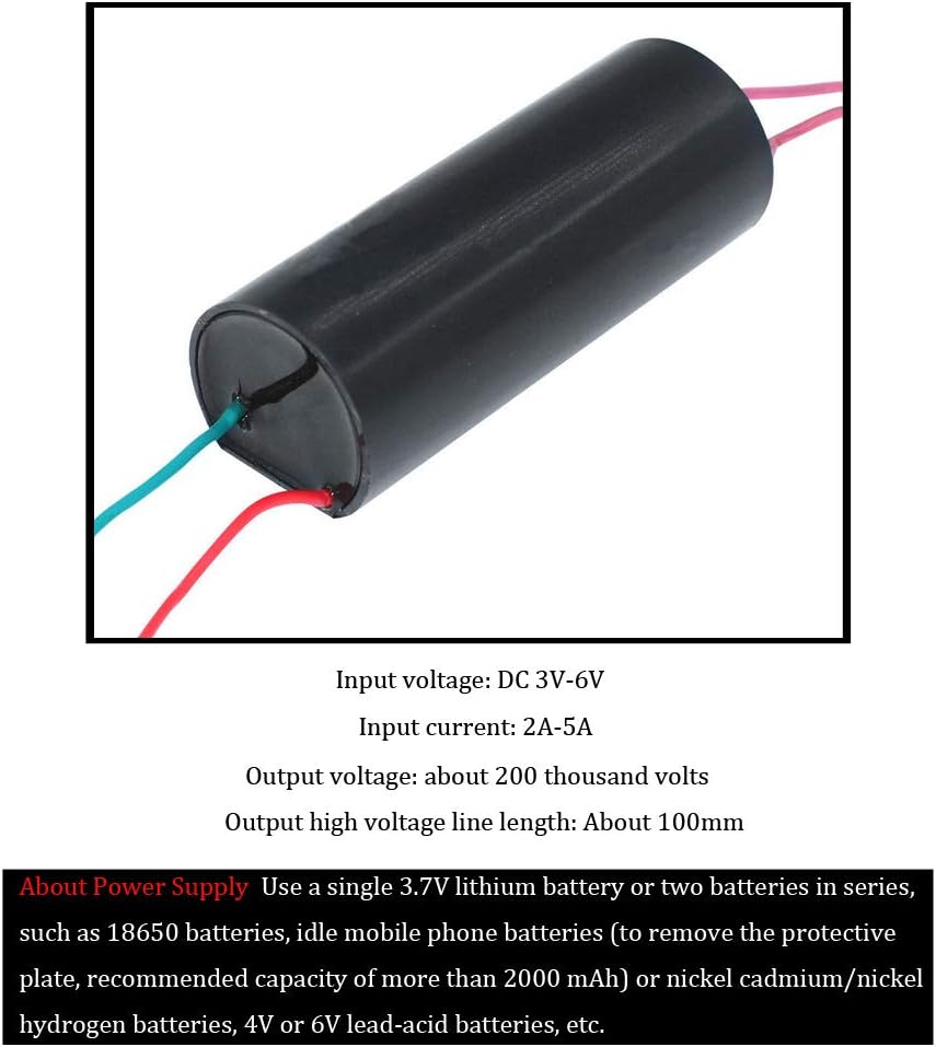 Ximimark DC 3v-6v to 400kV Boost Step Up Power Module High Voltage Generator 2Pcs